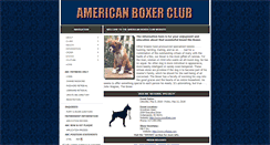 Desktop Screenshot of americanboxerclub.org